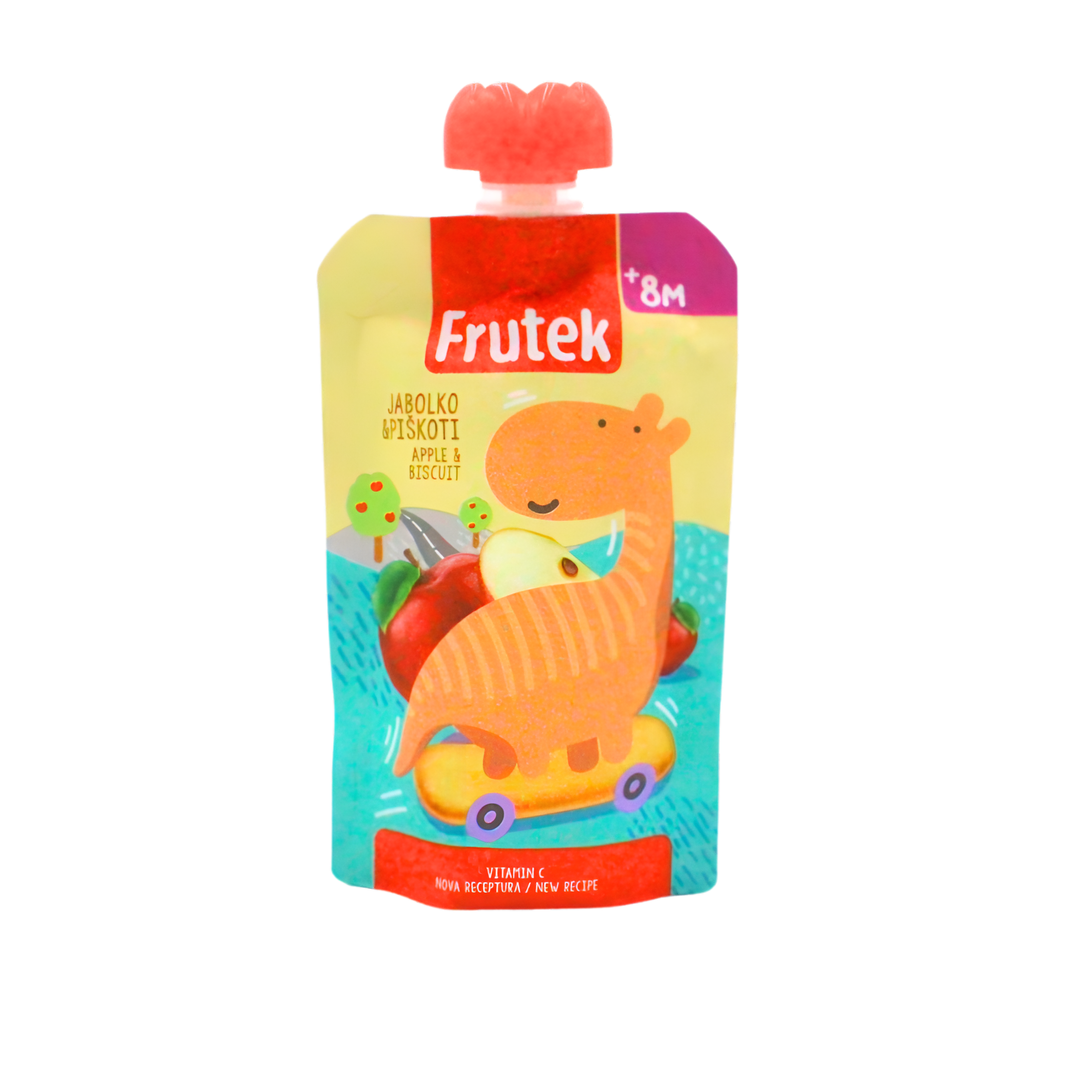 141-1 (1) Frutek kašica u vrećici od jabuke s piškotama,8+mj,100g - Image 1