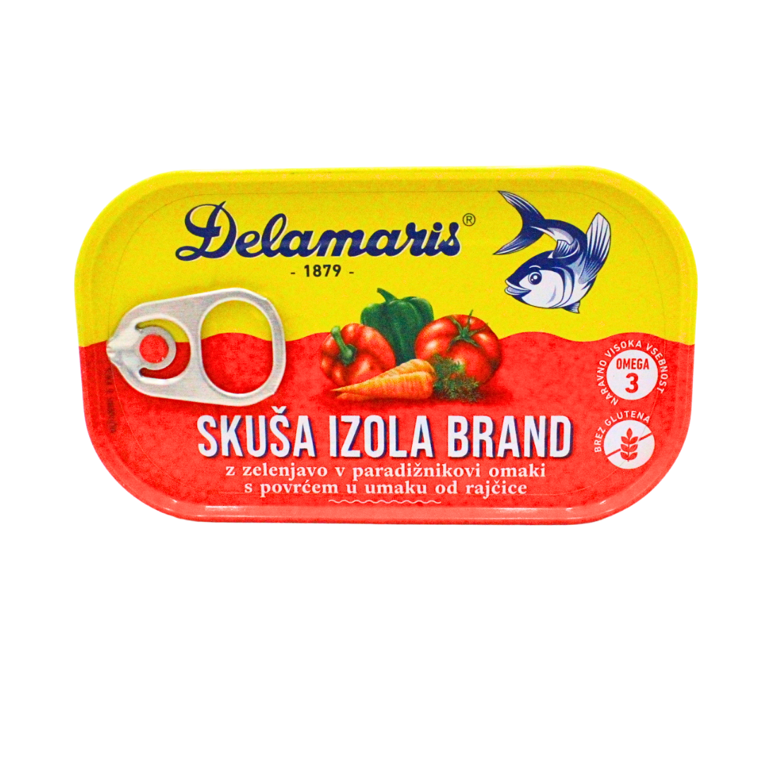 171 Skuša izola brand 125g Delamaris - Image 1