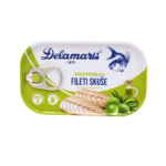 Skuša fileti u maslinovom ulju 125g Delamaris