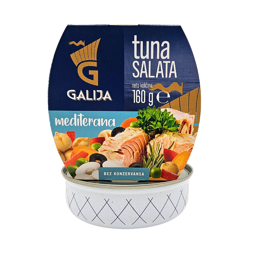 191 (1) Tuna salata mediterana 160g Galija - Image 1