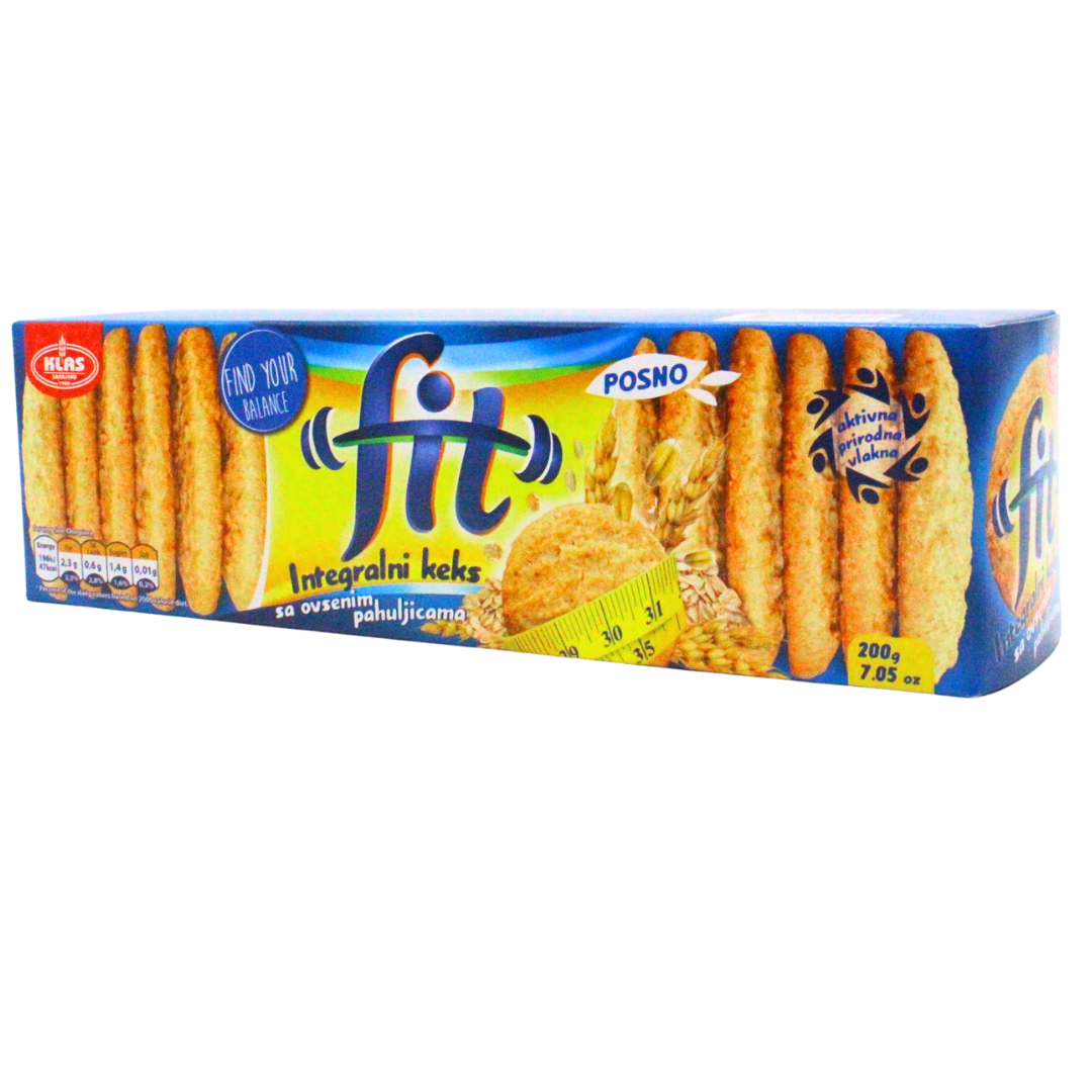 25 (2) Fit integralni keks sa ovsenim pahuljicama Klas 200g - Image 1