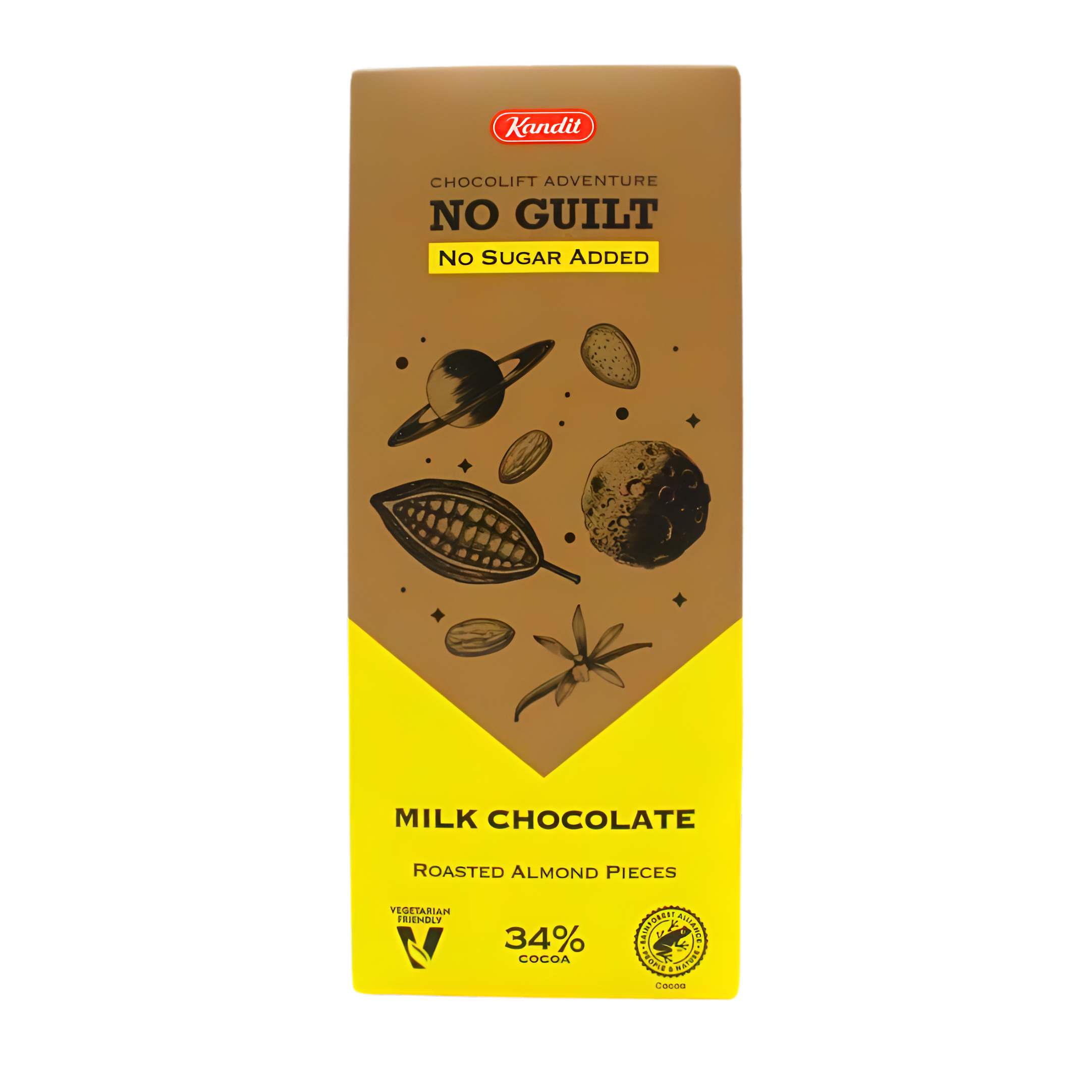 321-1 Čokolada No Guilt badem, 80g - Image 1