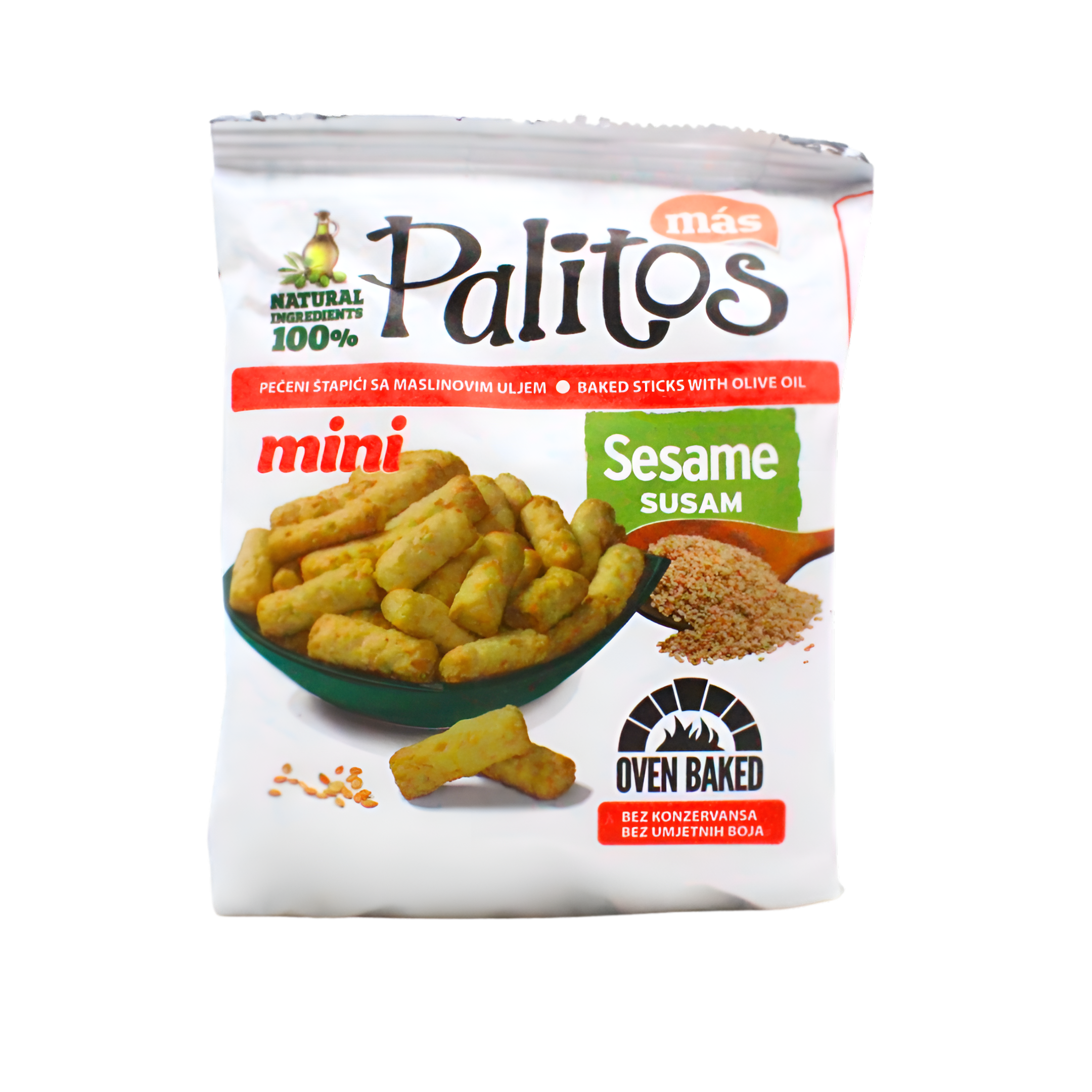 327-1 Palitos mini susam hrskave grickalice,100g - Image 1