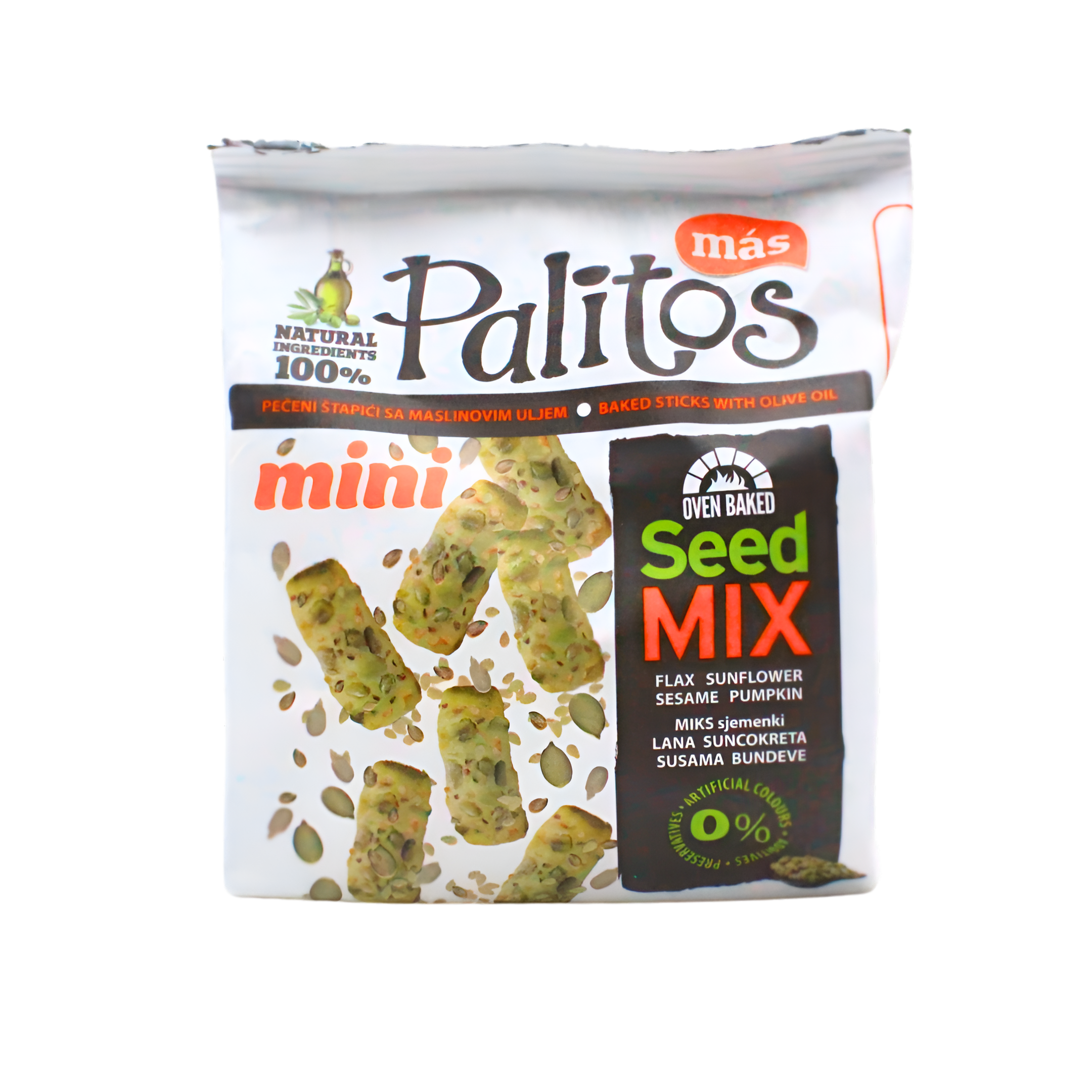 328-1 Palitos Seed mix hrskave grickalice sa sjemenkama,100g - Image 1