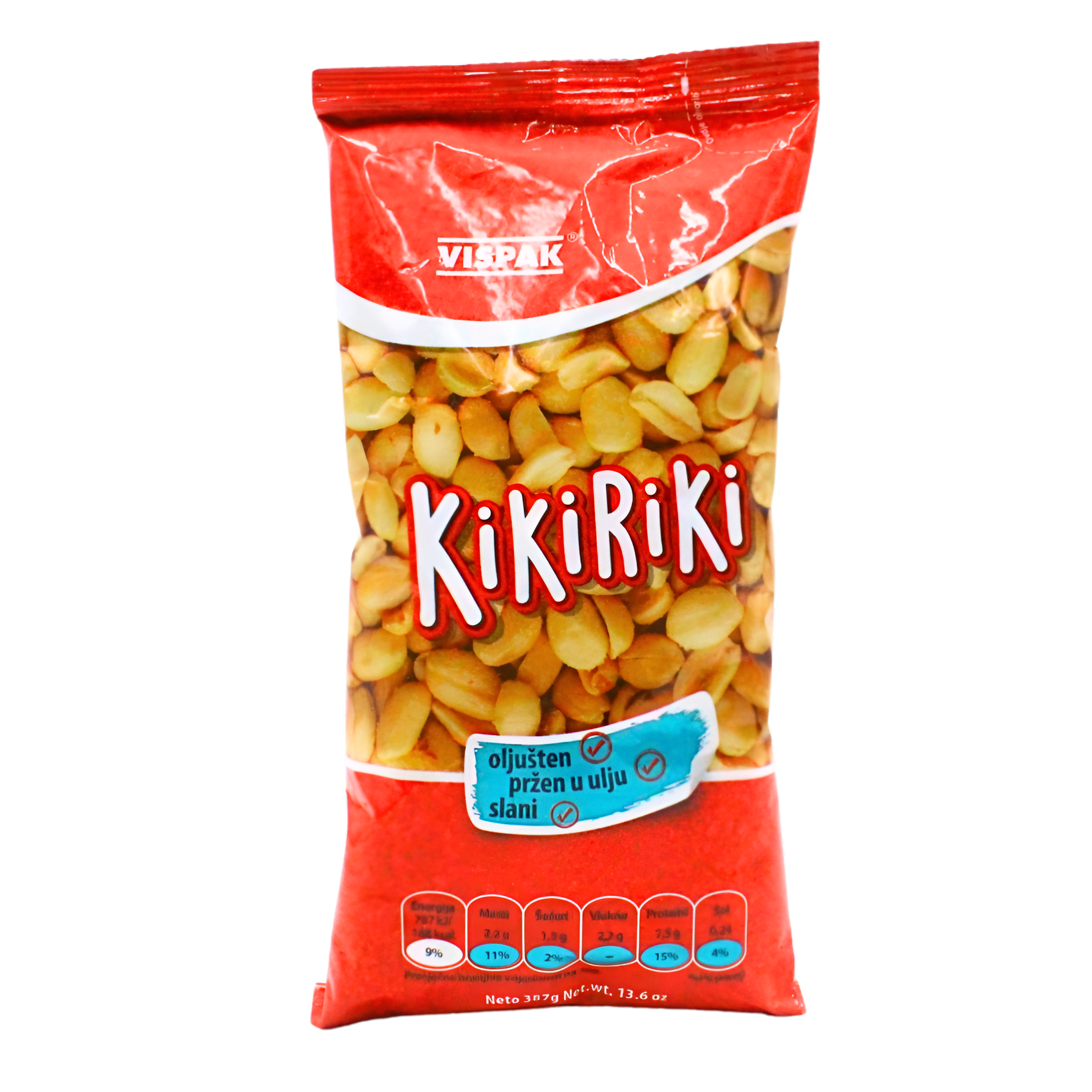 332-1 Kikiriki slani pržen u ulju 387g Vispak - Image 1