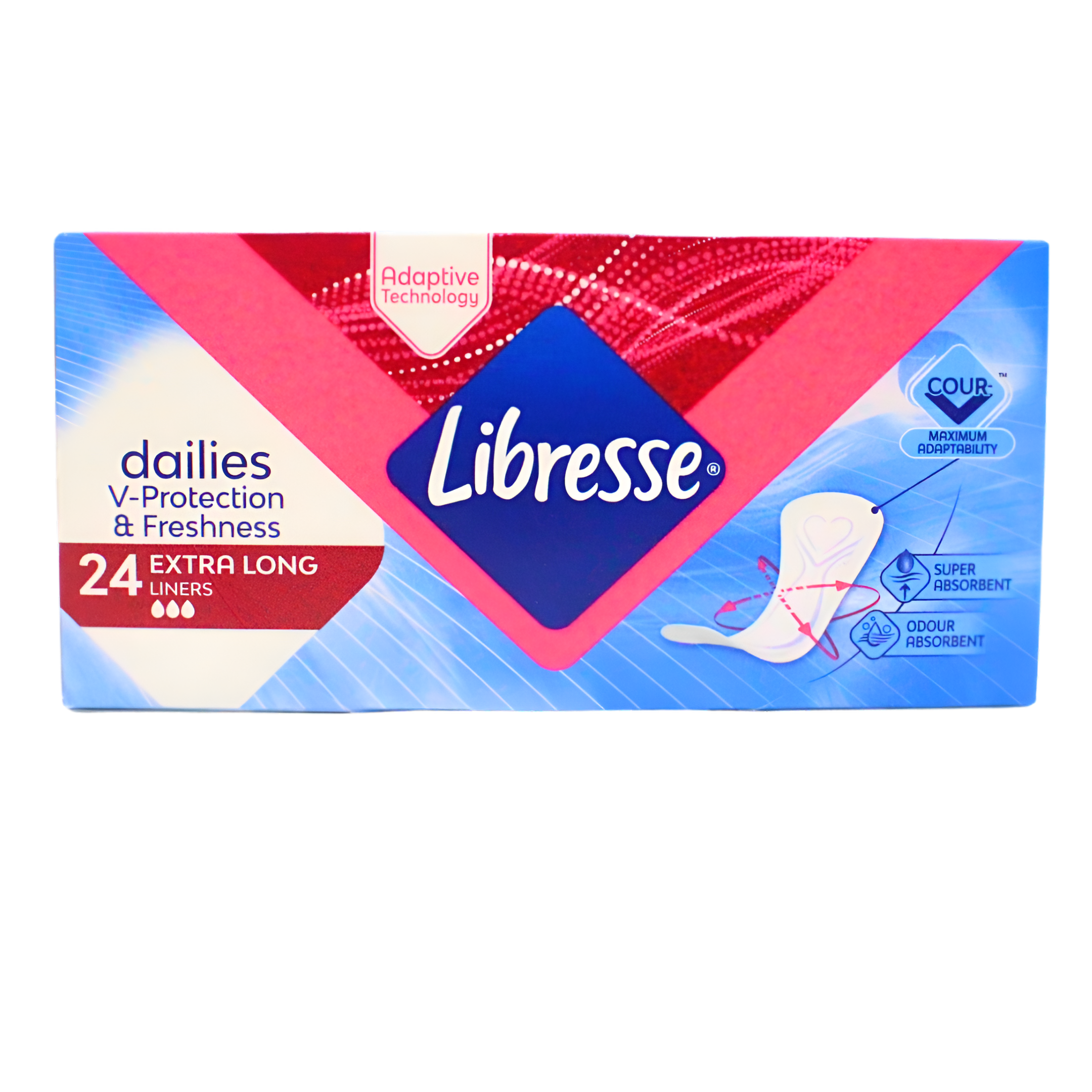 369-1 Libresse dailies V-Protection dnevni ulošci-extra long, 24kom - Image 1