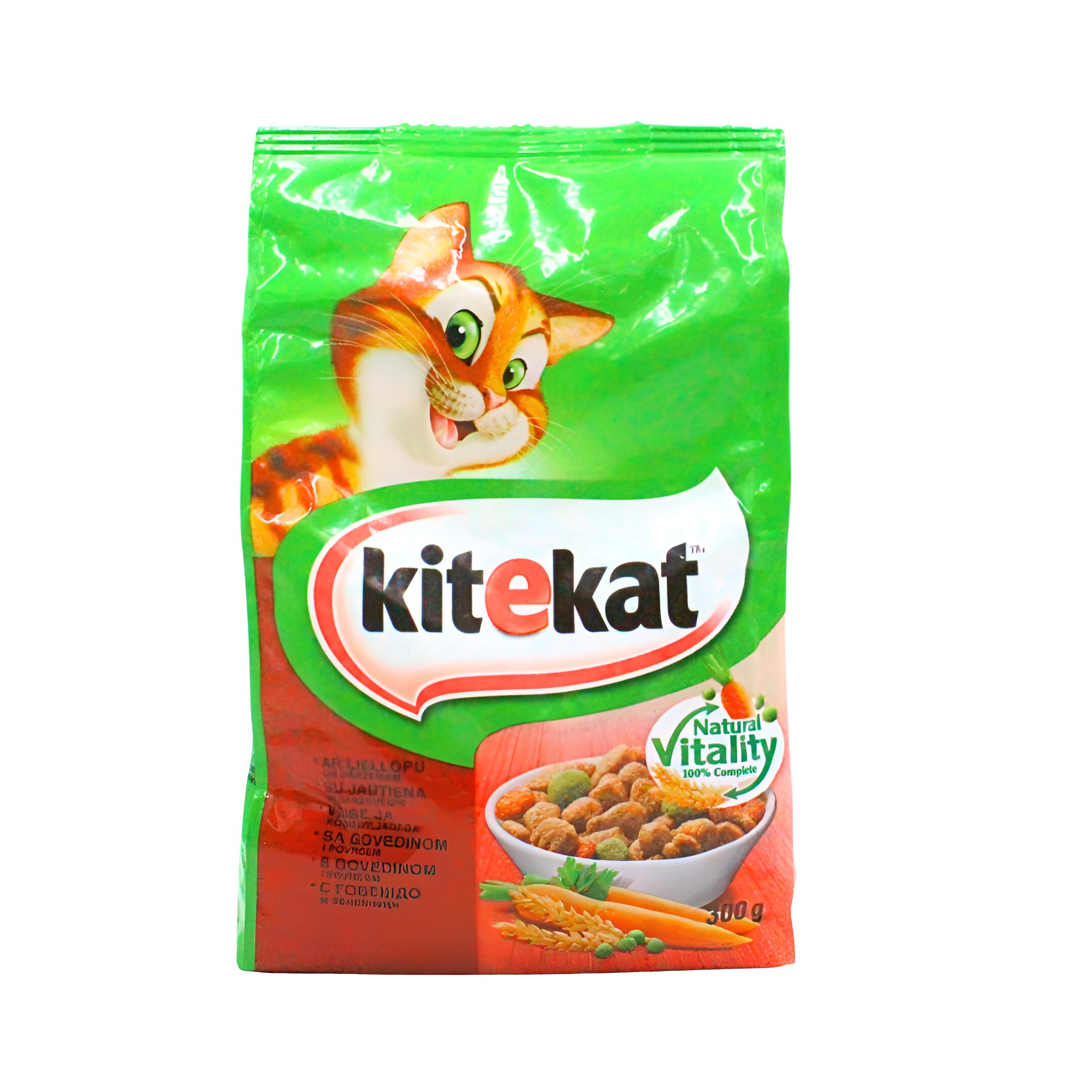 371-1 Suha hrana za odrasle mačke-govedina i povrće Kitekat 300g - Image 1