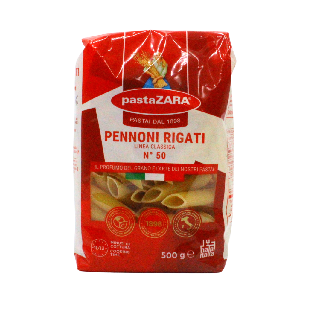 42 (1) Makaroni pennoni rigati Pasta Zara 500g - Image 1