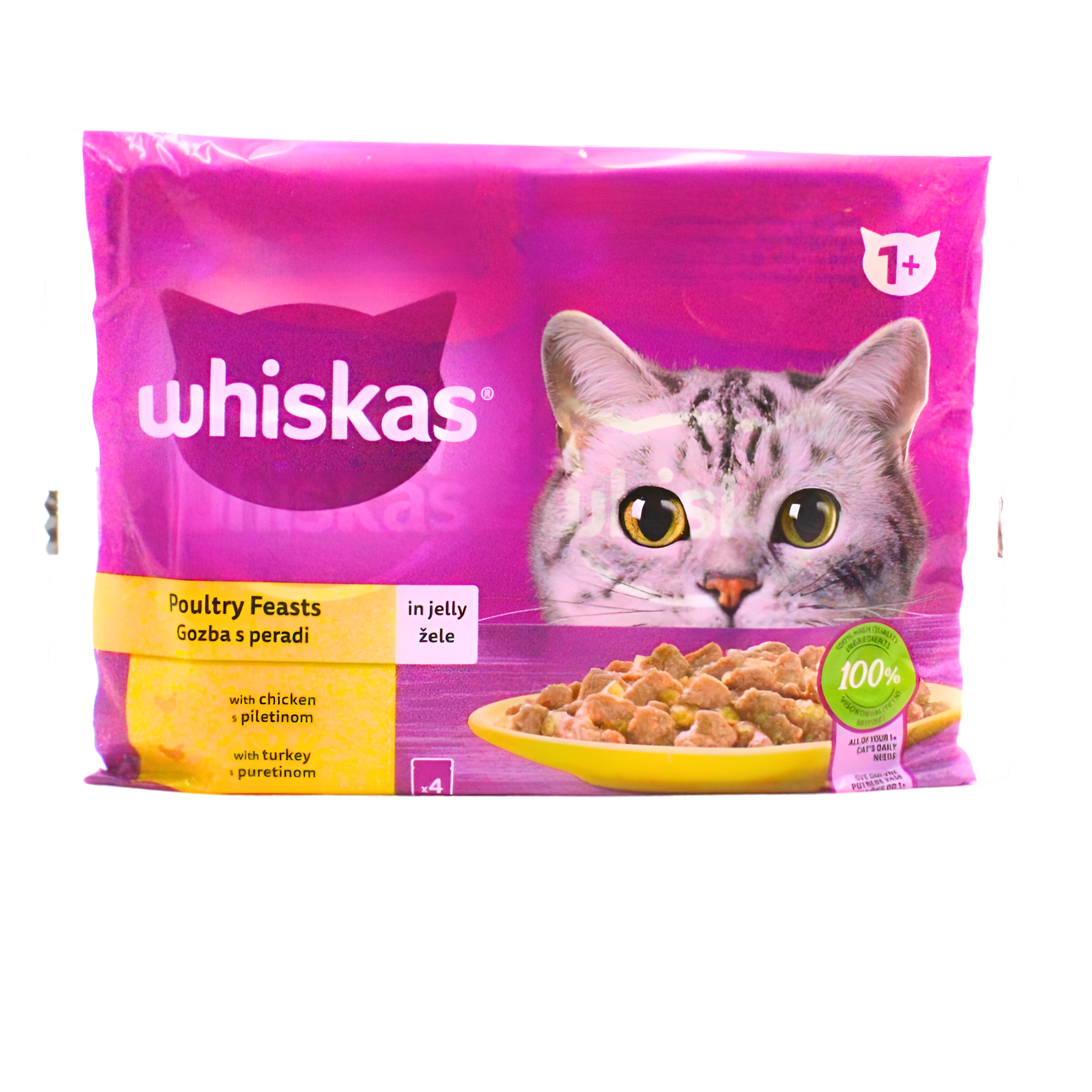 472-1 Whiskas mokra hrana za mačke perad,340g - Image 1
