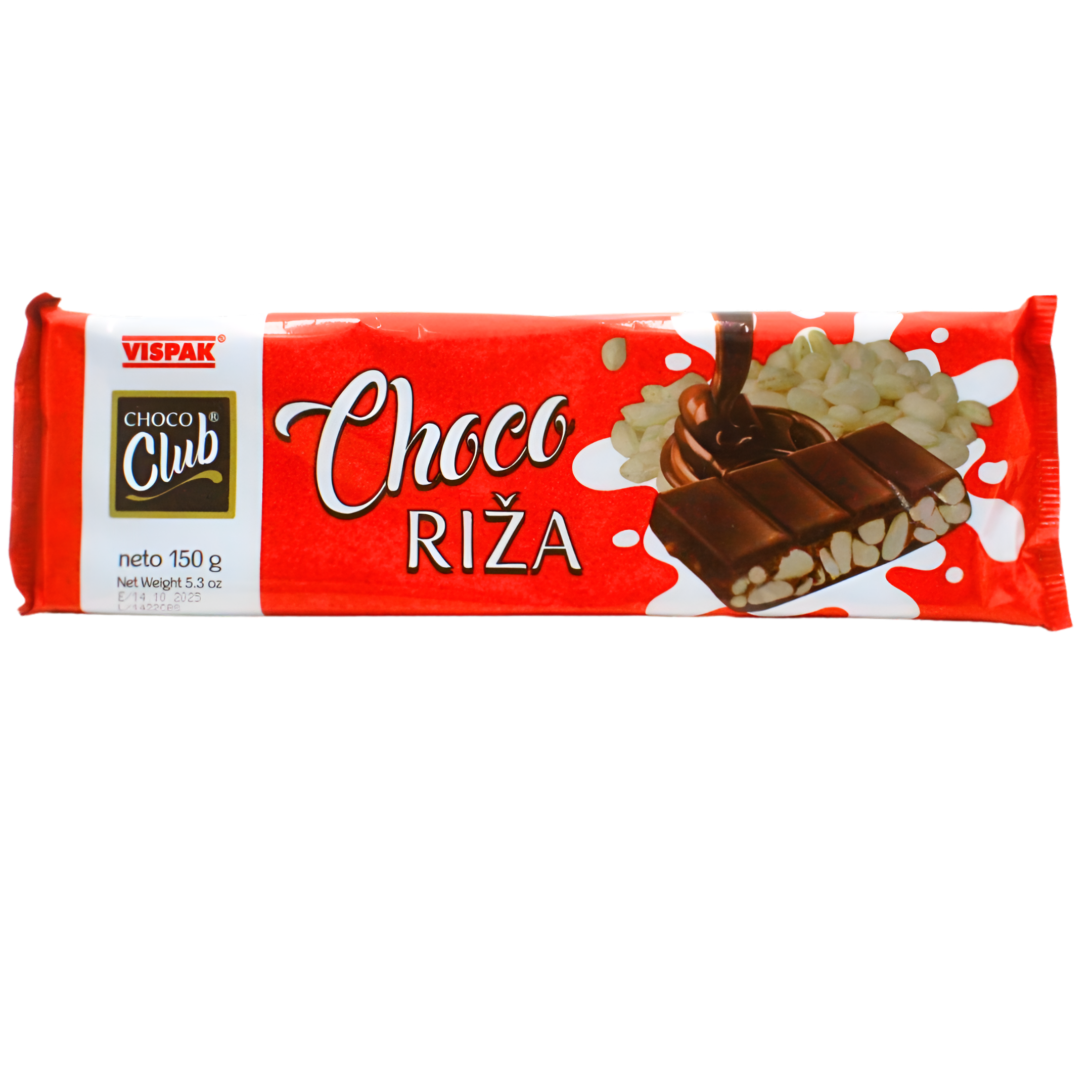 492-1 Čokolada sa rižom 150g Vispak - Image 1