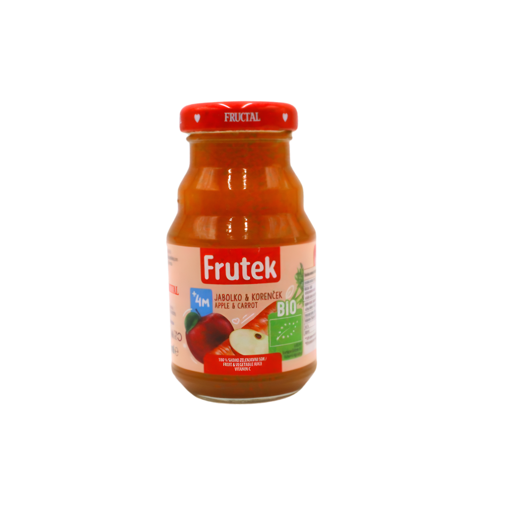 168 Frutek sok od jabuke i mrkve, 4+ mj, 125ml - Image 1