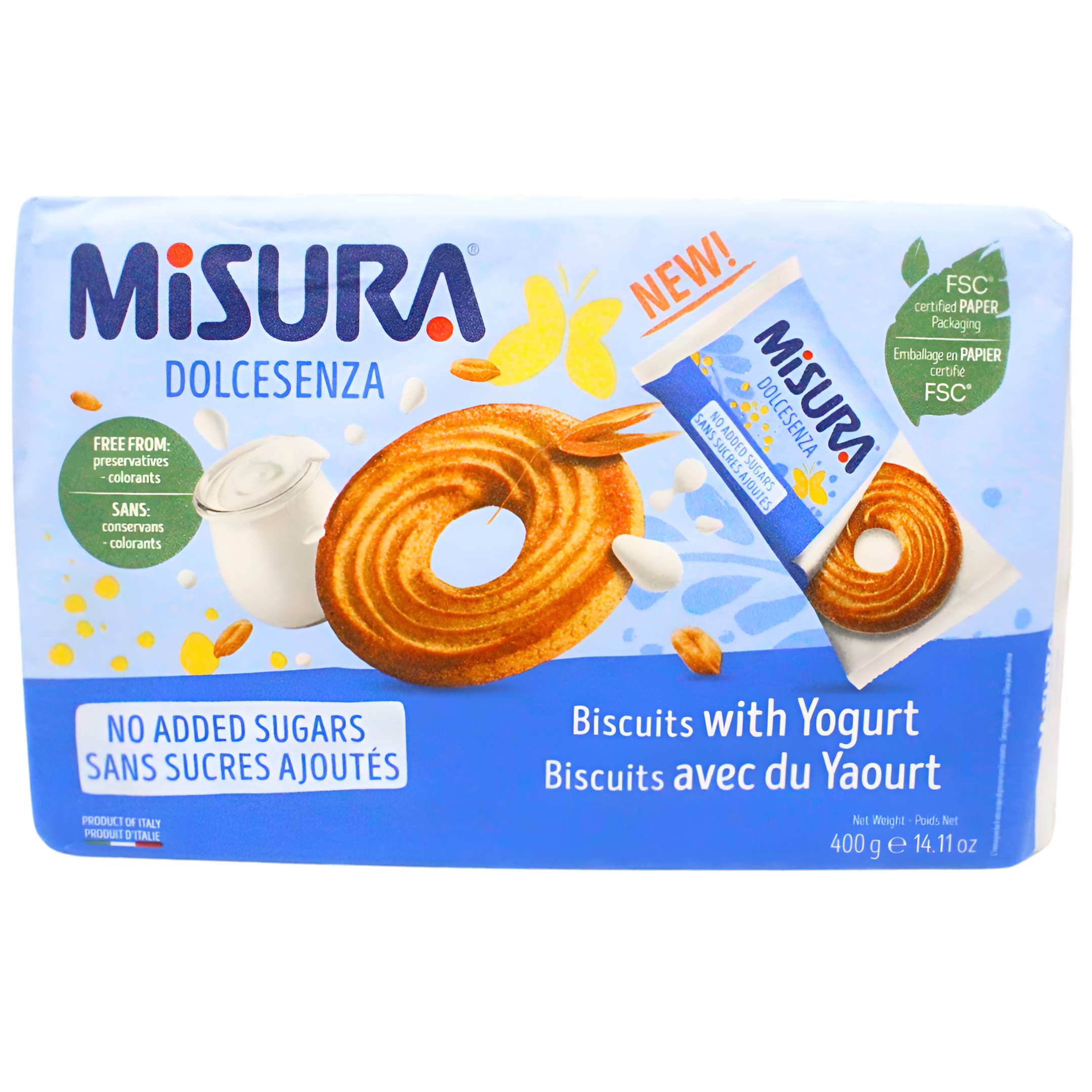 193 Keksi sa jogurtom Dolcesenza, 400g Misura - Image 1