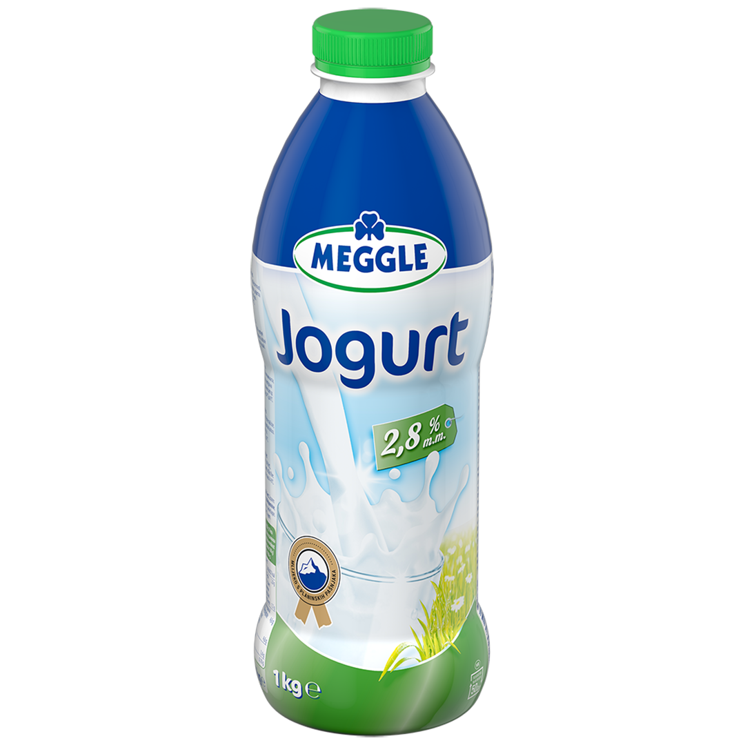 Meggle_tekuci_jogurt_28mm_1kg_A_3D_72 Jogurt 2.8%mm 1l Meggle - Image 1