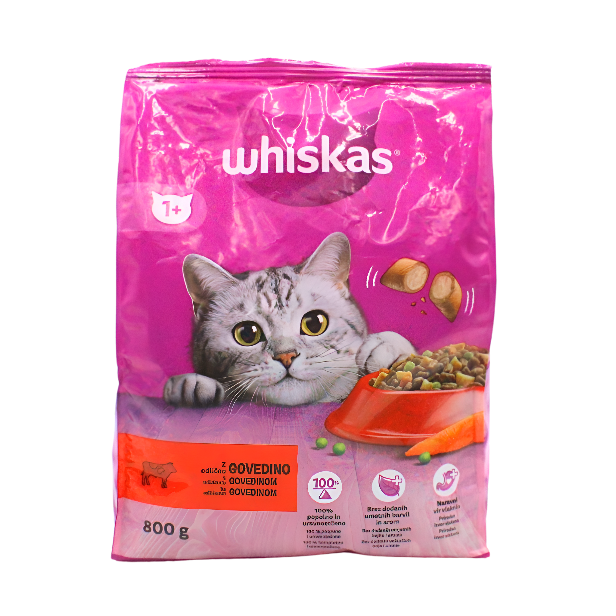 418-1 Suha hrana za odrasle mačke govedina,Whiskas 800g - Image 1
