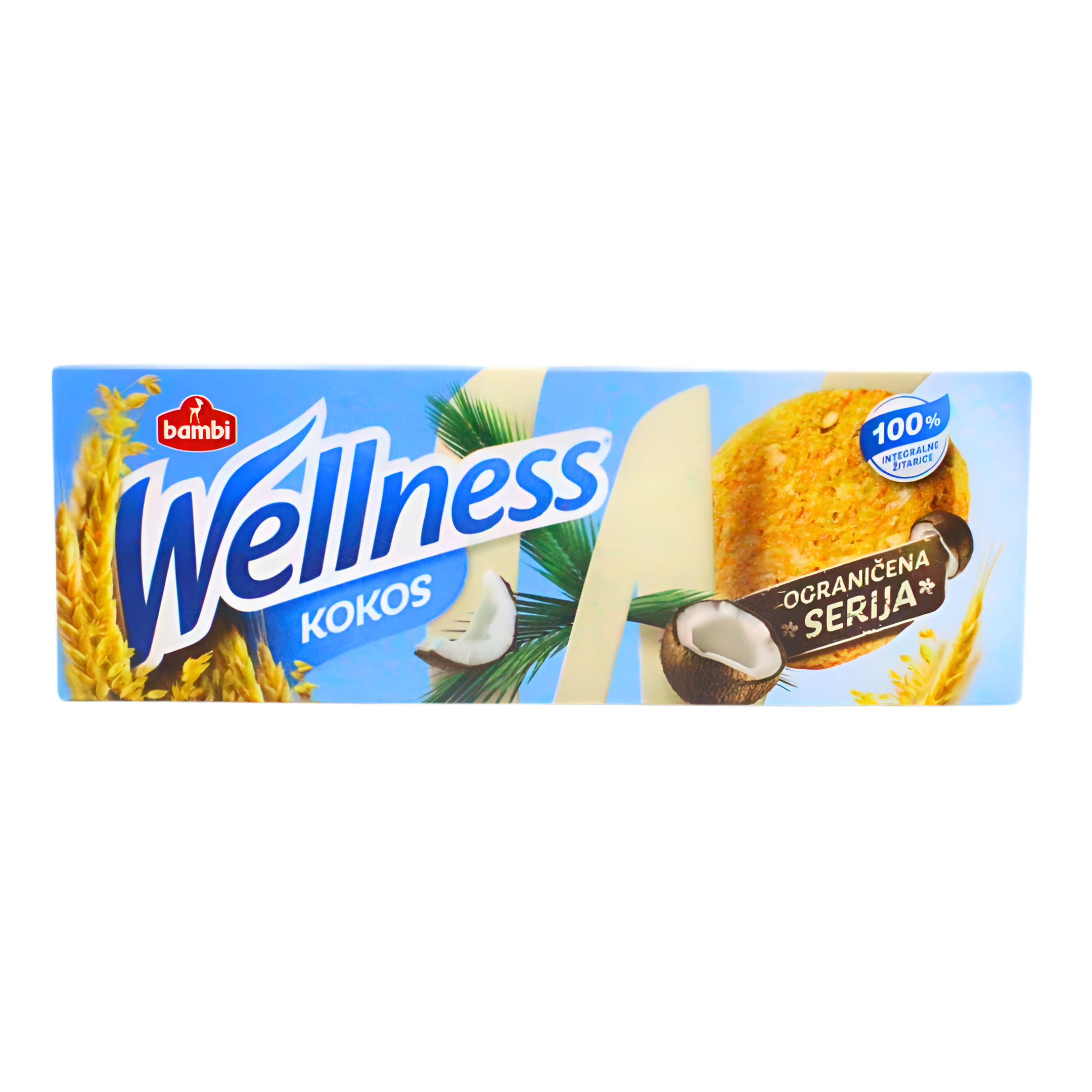 429-1 Wellness integralni keks- kokos ,125g Bambi - Image 1