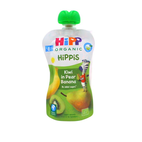Hippis Bio kašica u vrećici-kiwi,kruška,banana,6+mj.100g