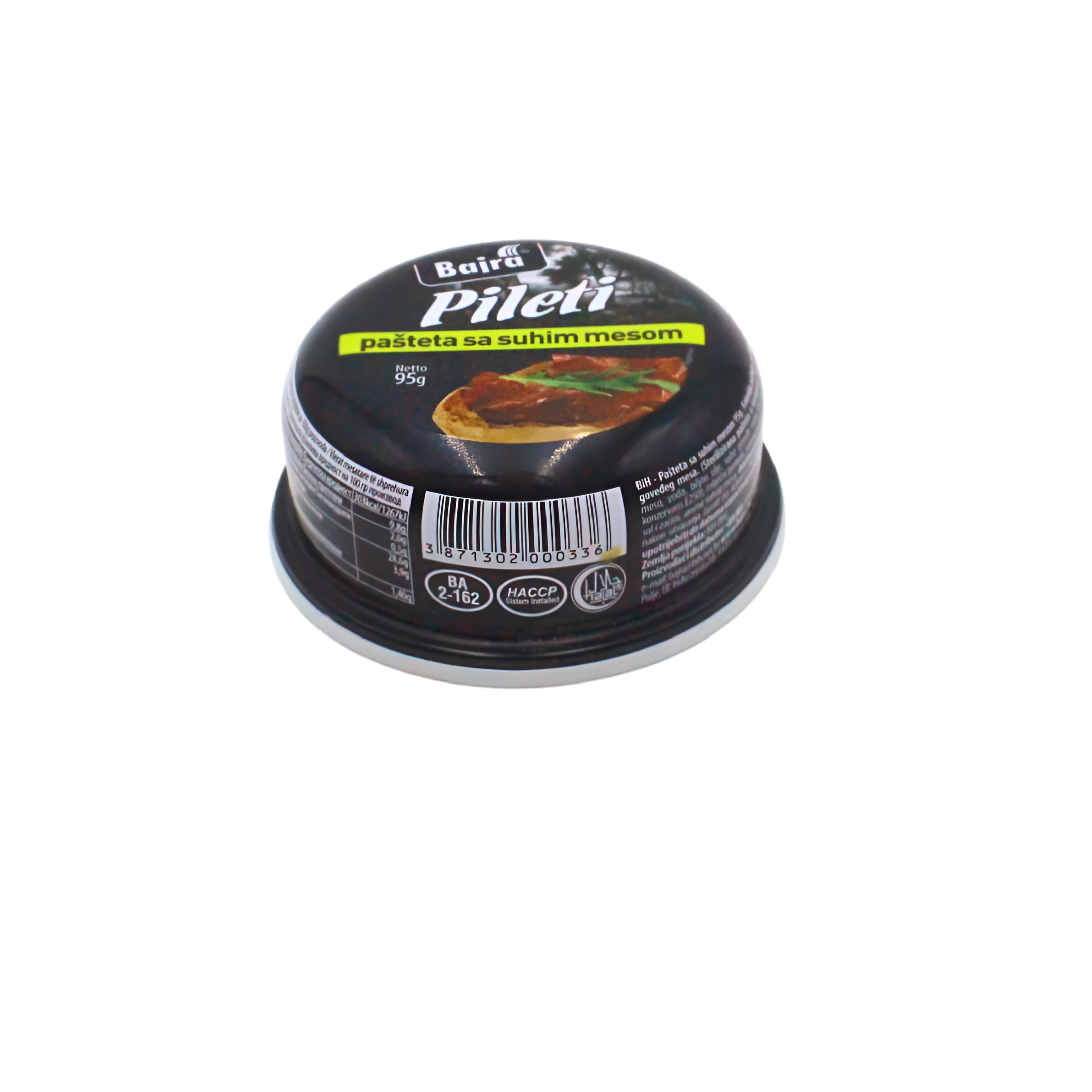 443-1 Pašteta Pileti sa suhim mesom, 95g Bajra - Image 1