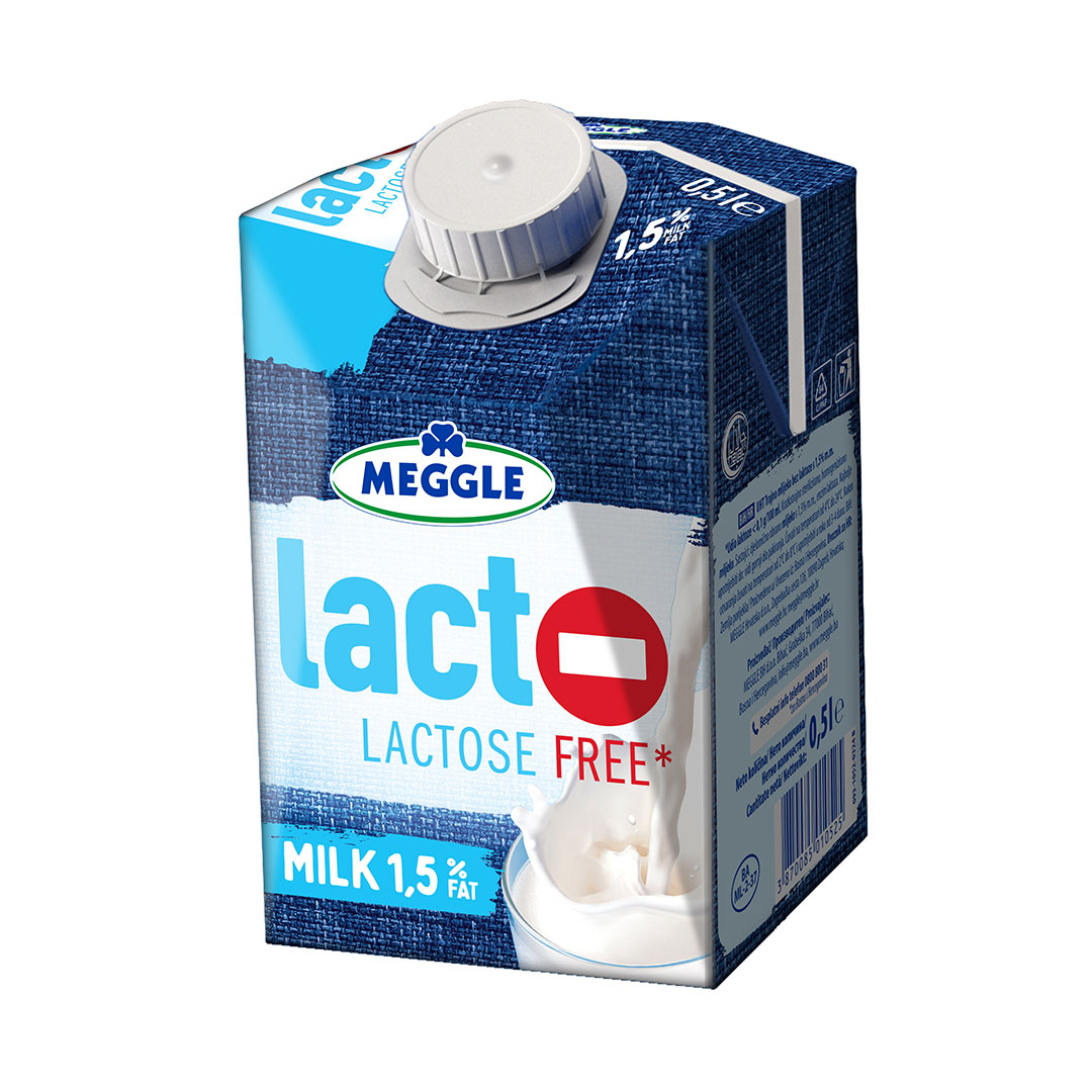 lacto-500 Mlijeko bez laktoze 1,5mm,0,5l Meggle - Image 1