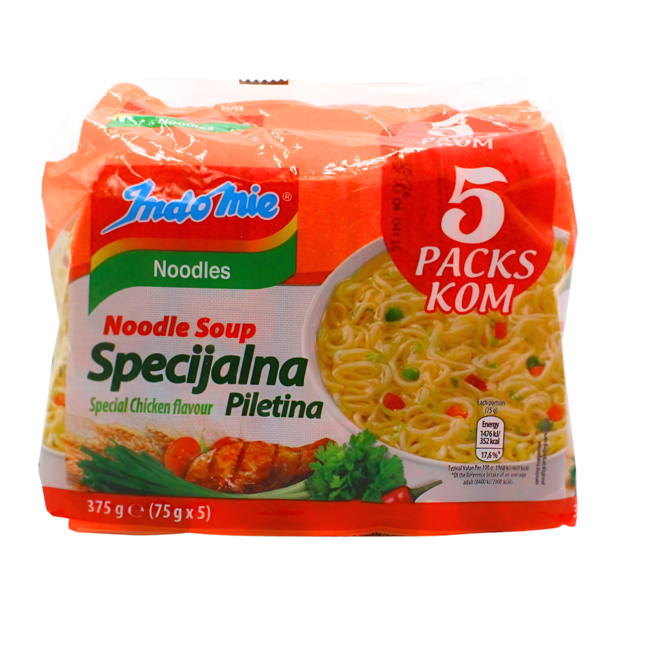 408-1 Indomie instant juha specijalna piletina,5kom 375g - Image 1