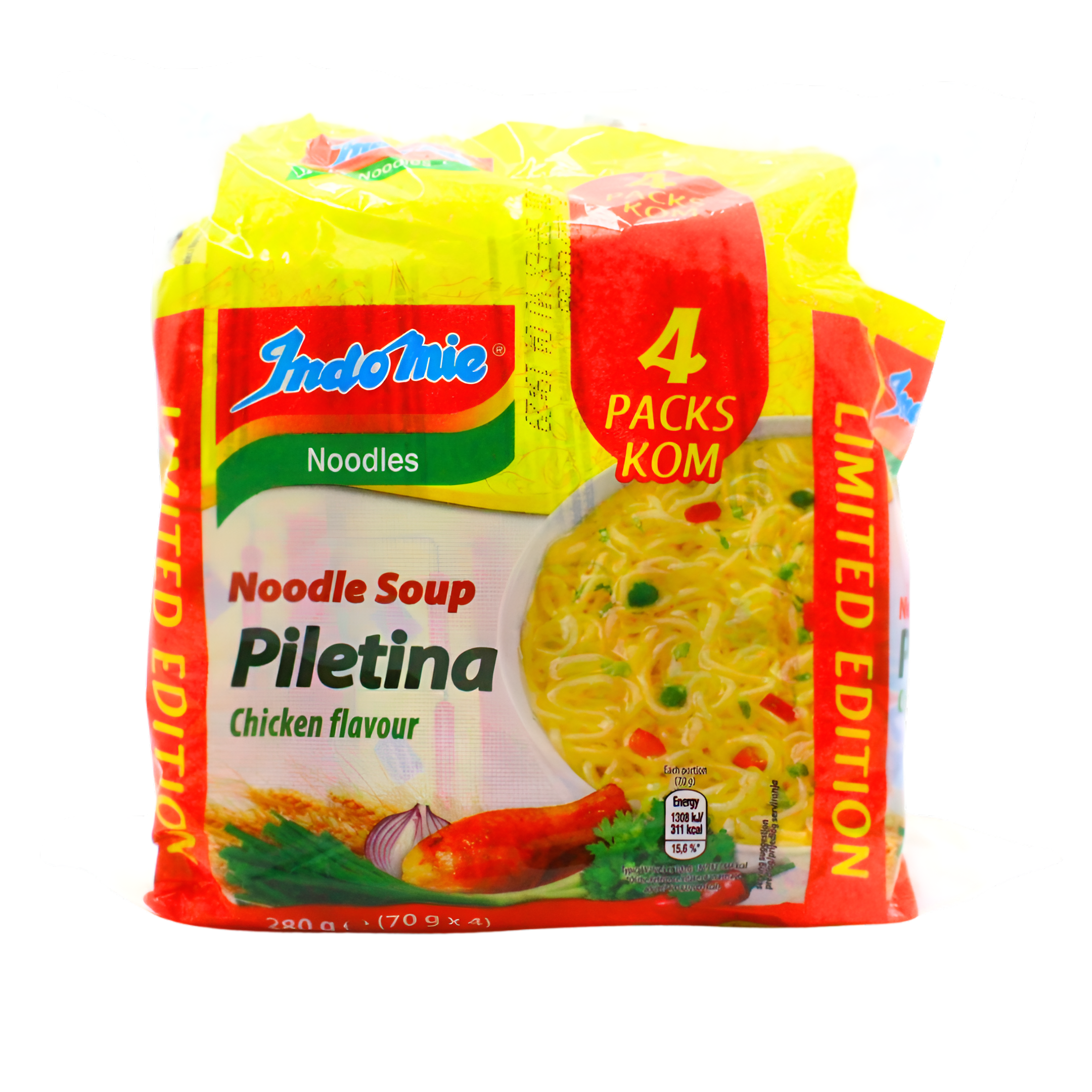 410-1 Indomie instant juha okus piletina, 4kom 280g - Image 1