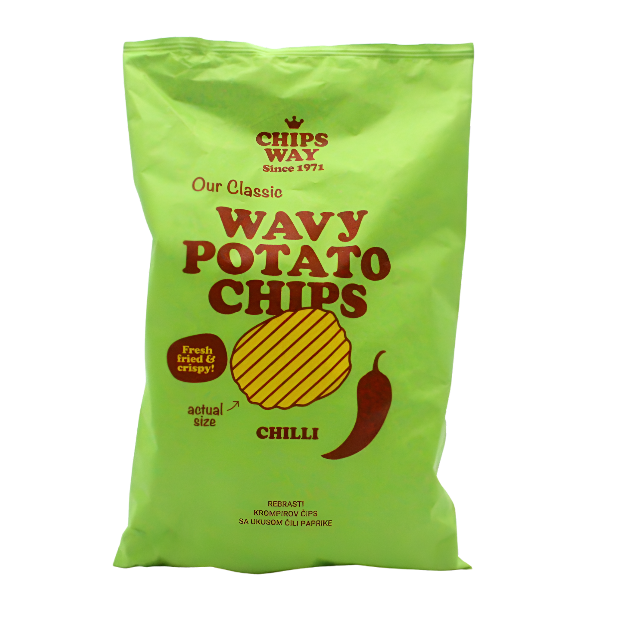 422-1 Čips rebrasti chilly 150g Chips way - Image 1