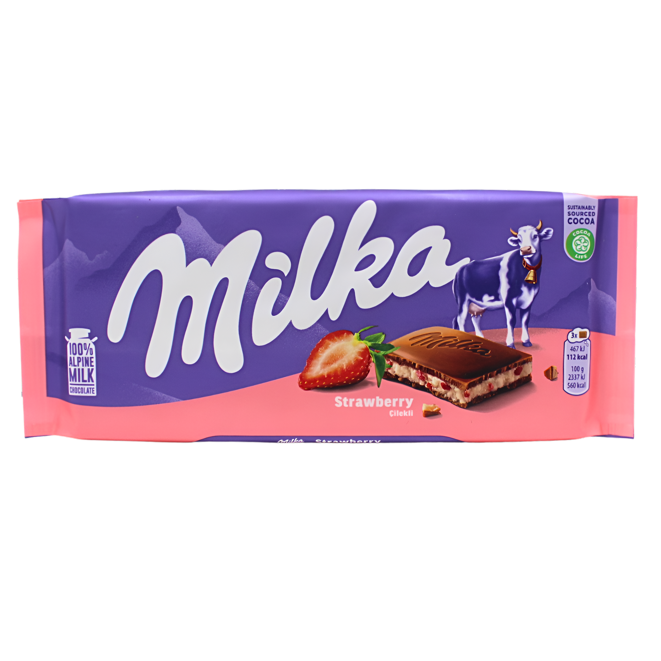 476-1 (2) Čokolada Milka jagoda 100g - Image 1