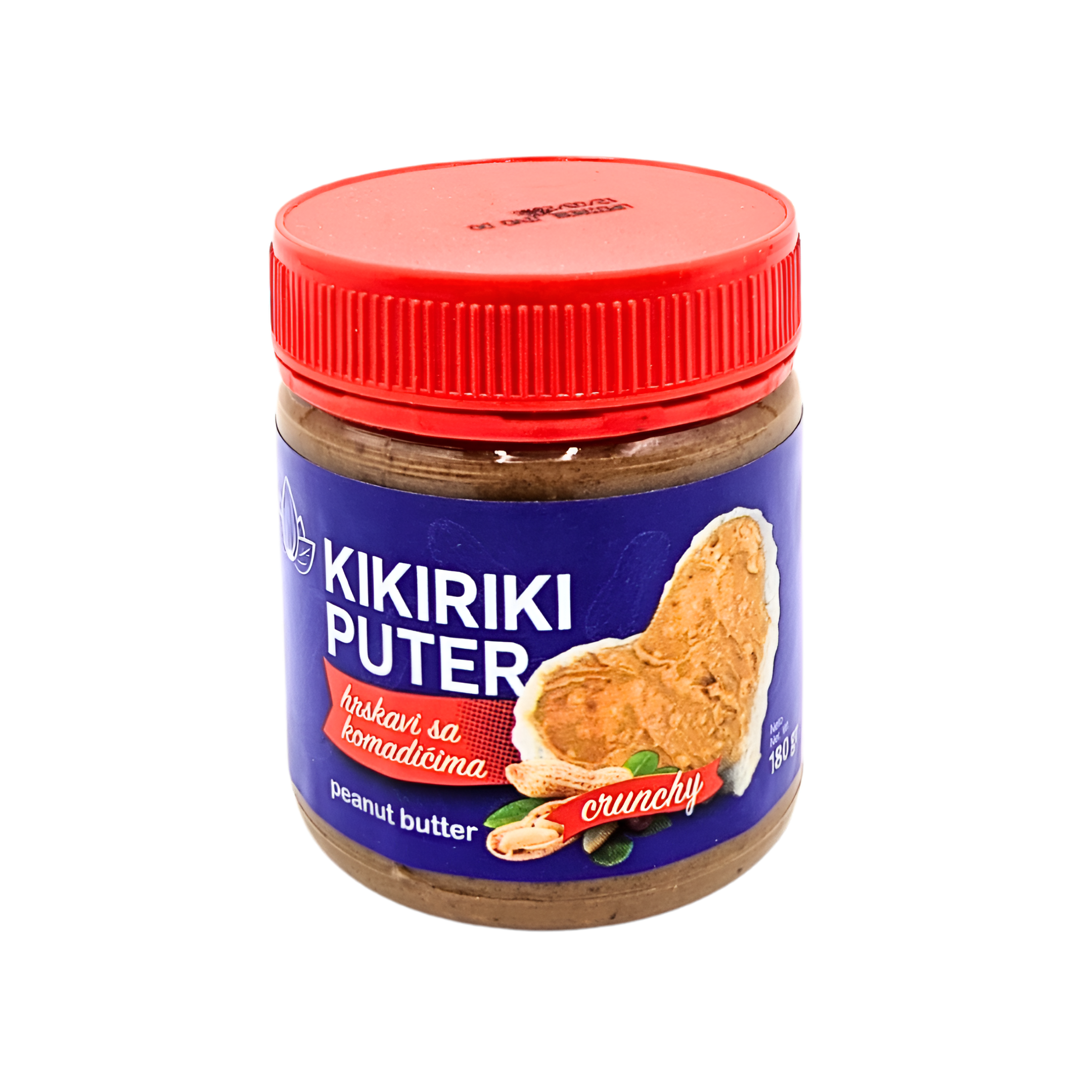 102-1 Kikiriki puter crunchy 180g - Image 1
