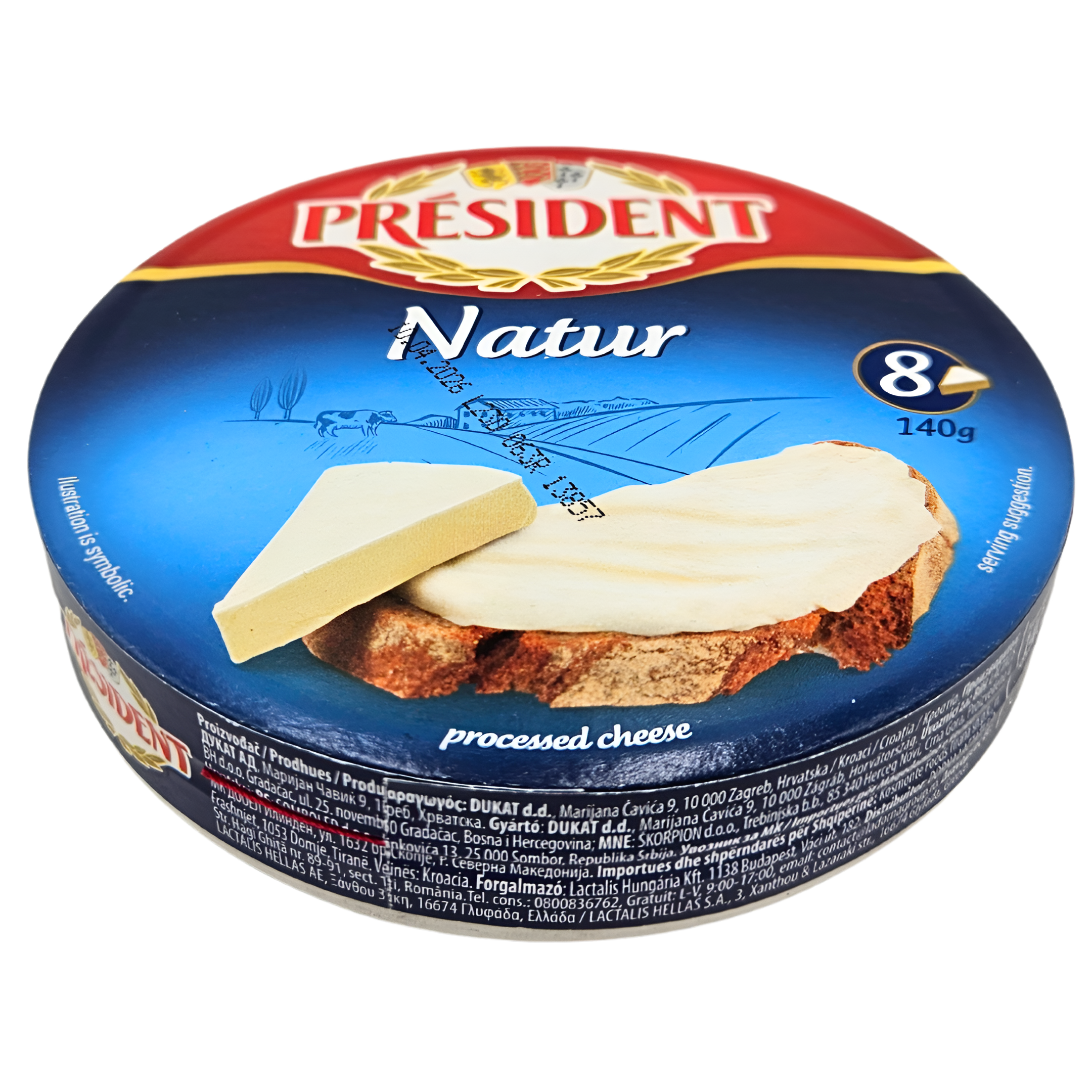 122-1 Sirni namaz natur 140 g President - Image 1