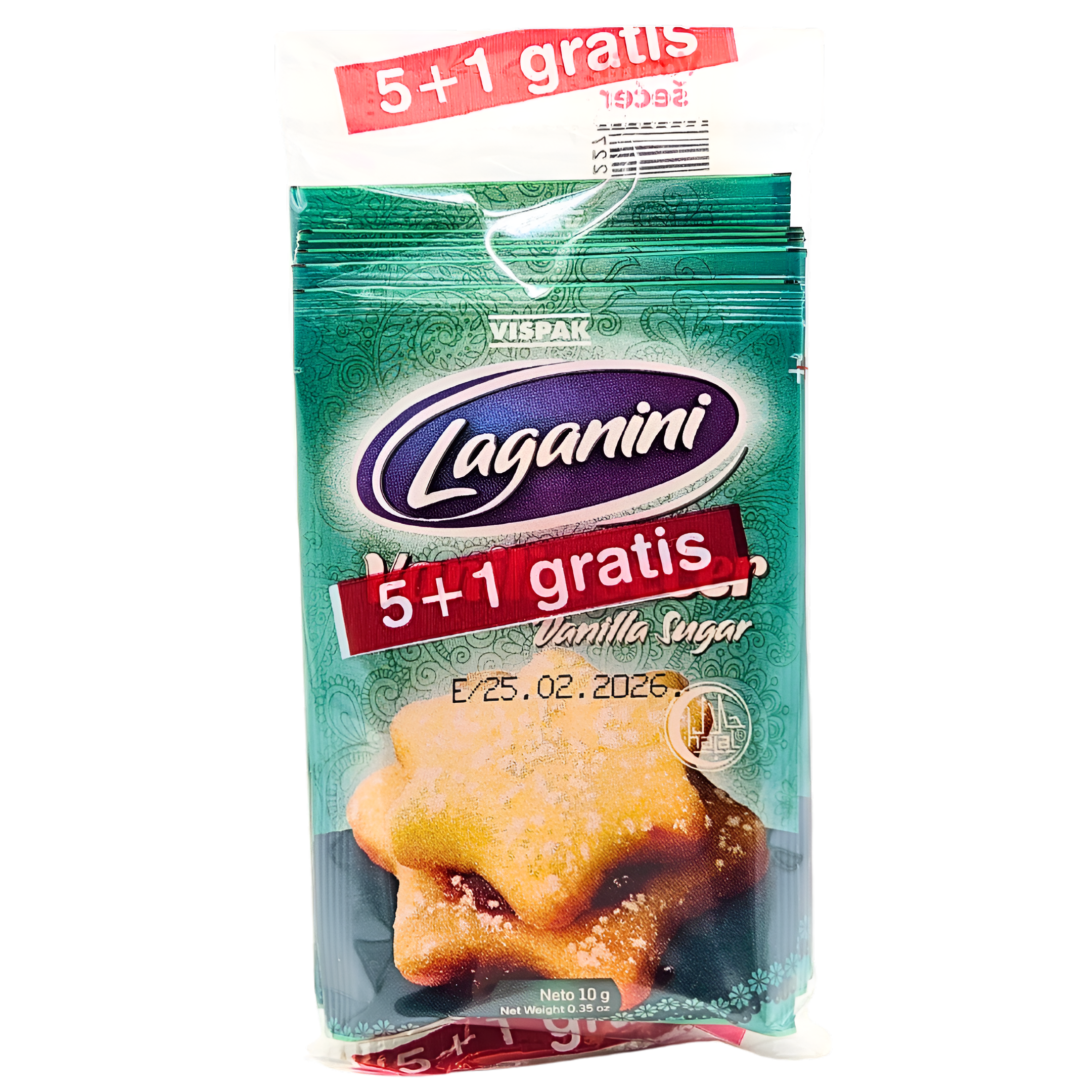 196-1 Vanilin šećer Laganini 12 g 5+1 Vispak - Image 1
