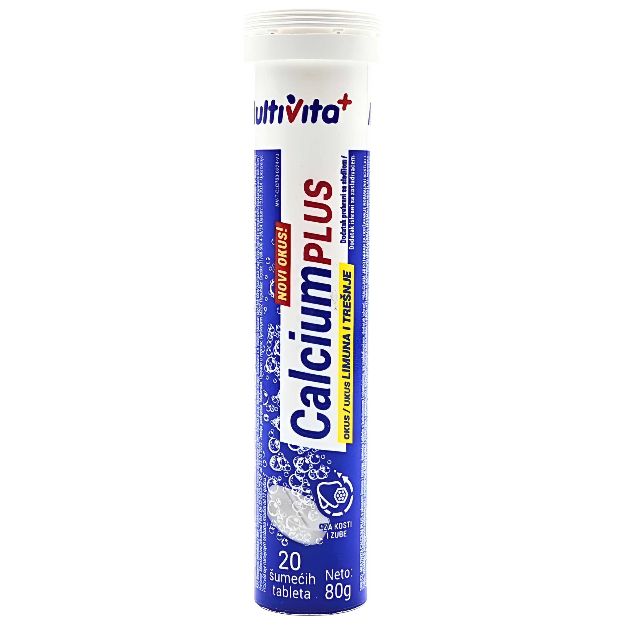 275 Kalcij šumeće tablete 80 g Multivita - Image 1