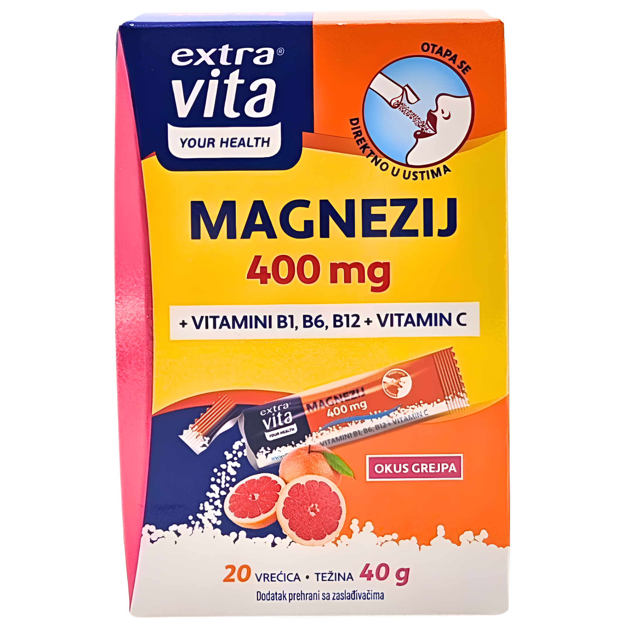 magnezij 400 Magnezij 400 mg direkt extra Vita - Image 1