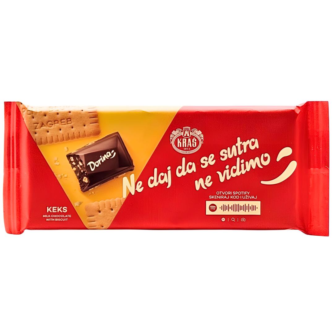 slika 24 Čokolada Dorina keks 80 g - Image 1
