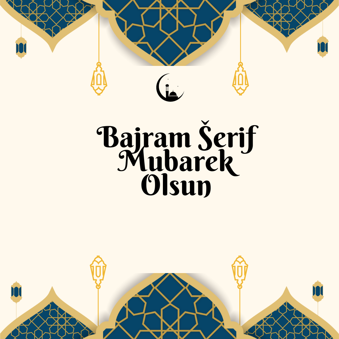 Cream Minimalist Ramadhan Iftar Party Instagram Story (Objava na Facebooku (Kvadrat)) Bajramska čestitka 2 - Image 1