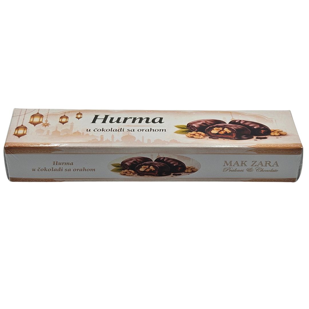 10 Hurma u čokoladi sa orahom 100 g Mak Zara - Image 1