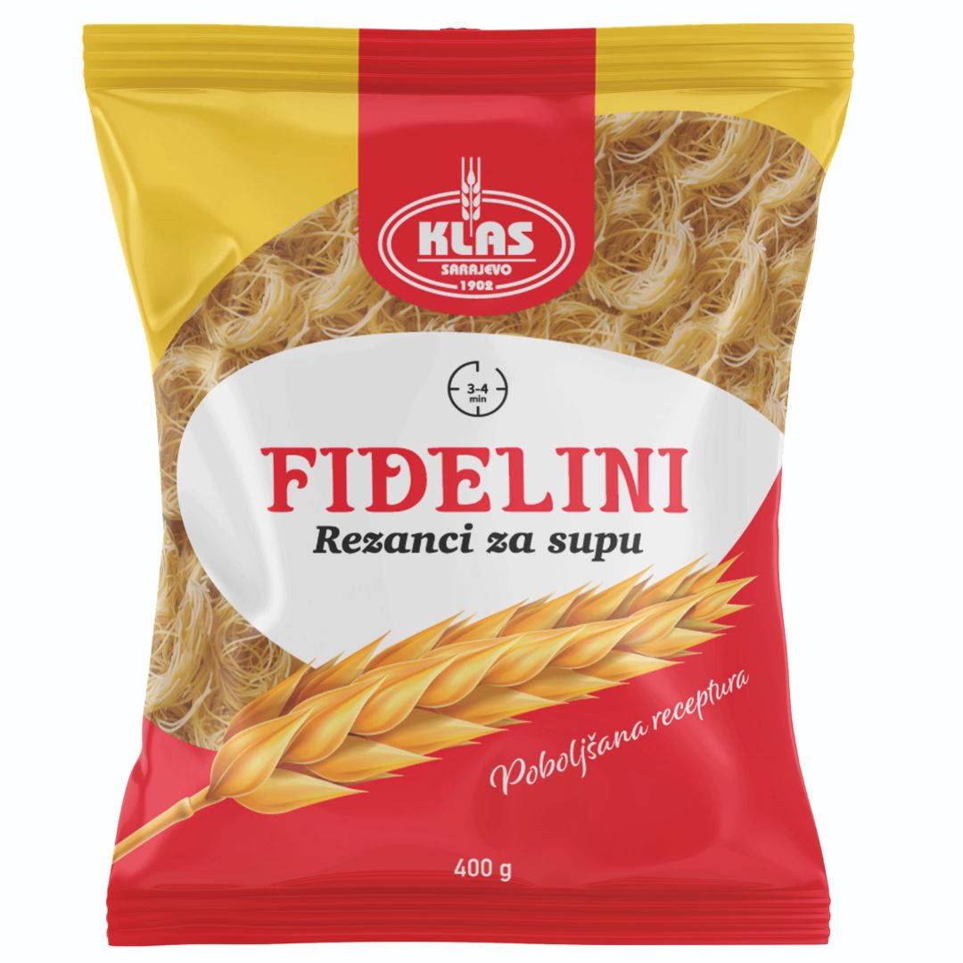 14 Tjestenina Fidelini 400g Klas - Image 1