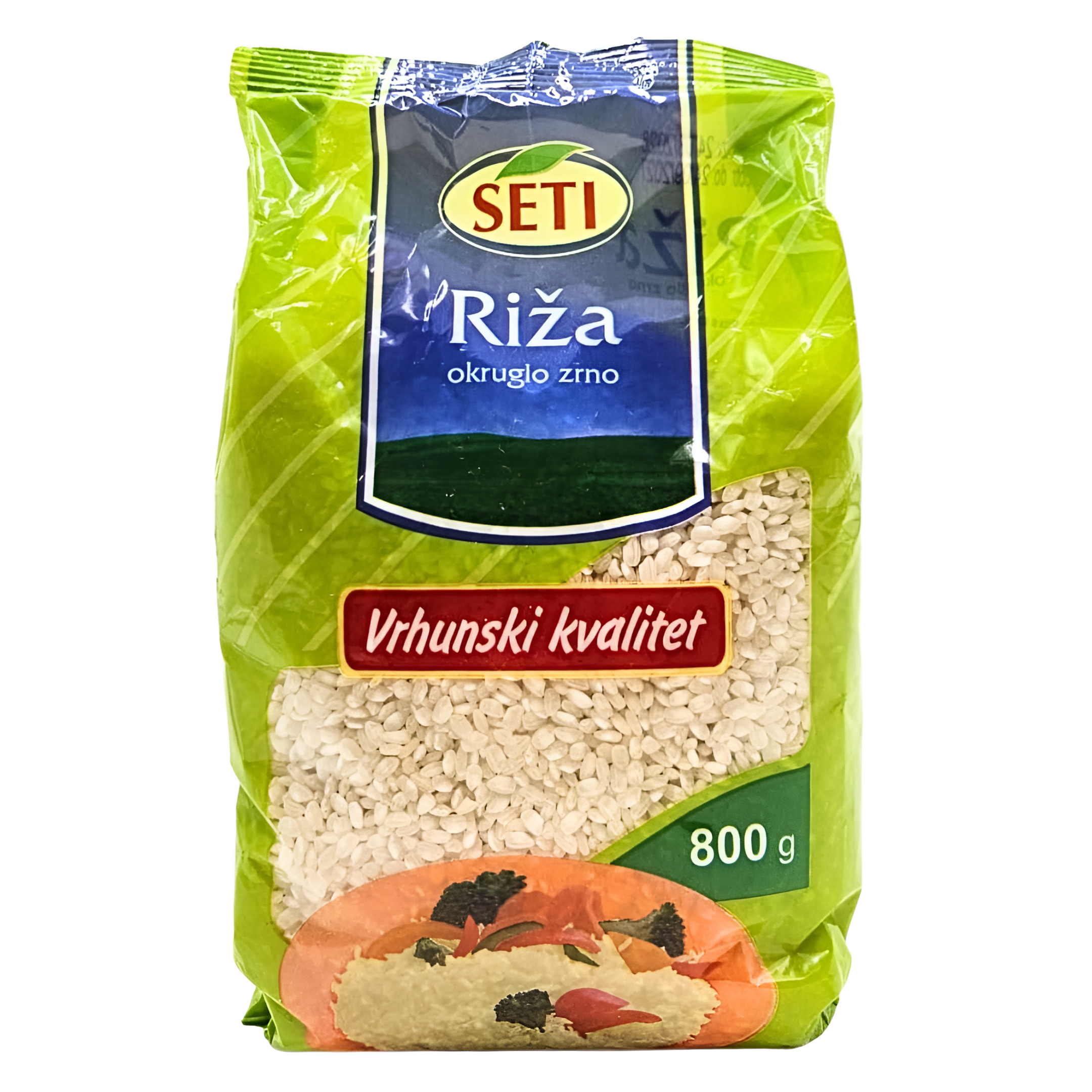 444 Riža okruglo zrno 800 g Seti - Image 1